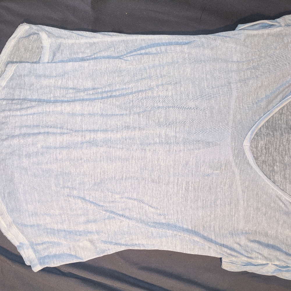 Baby blue v-neck